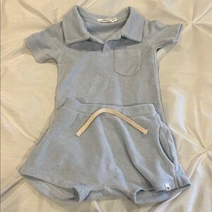 Oh baby! Blue Terry Cloth Set Size 6mo